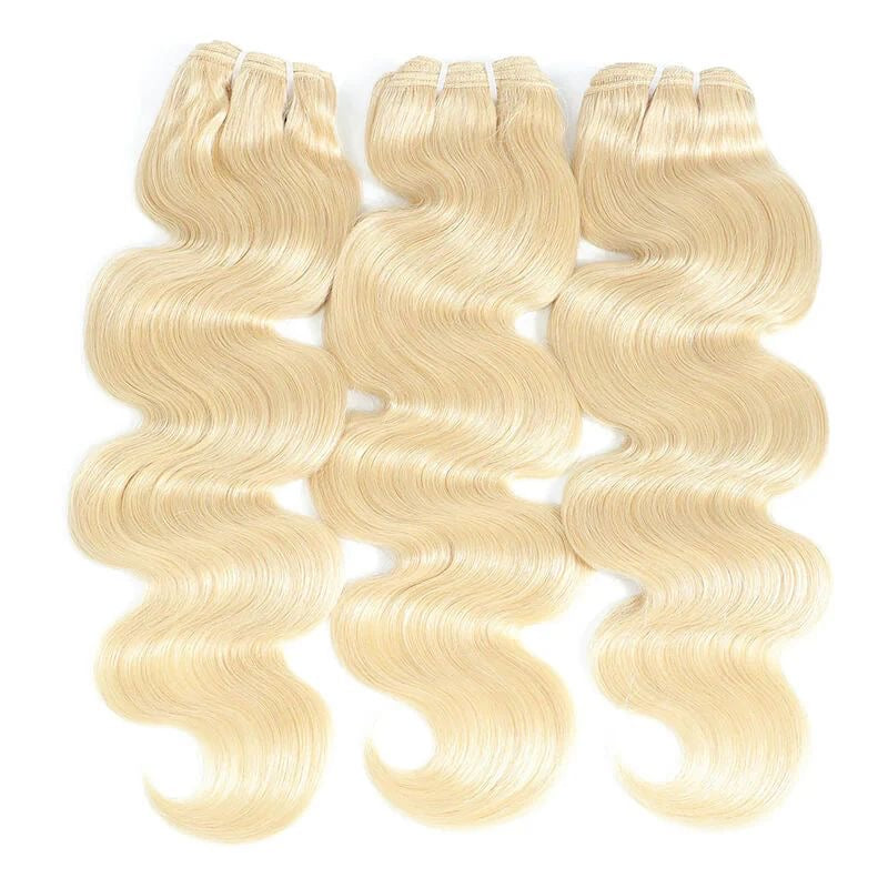 💛 613 Blonde Body Wave Virgin Hair Bundles | 100% Virgin Human Hair