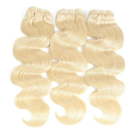 💛 613 Blonde Body Wave 3 Bundle Deal – 100% Virgin Human Hair